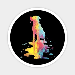 Dripping Color Hound Magnet